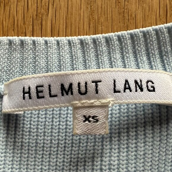 Pretty little baby blue ribbed tee! Helmut Lang, NWOT, XS - Picture 2 of 11